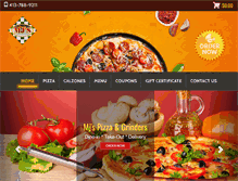 Tablet Screenshot of mjspizza.net